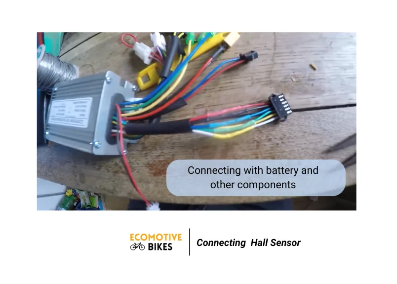 Connecting the battery with controller