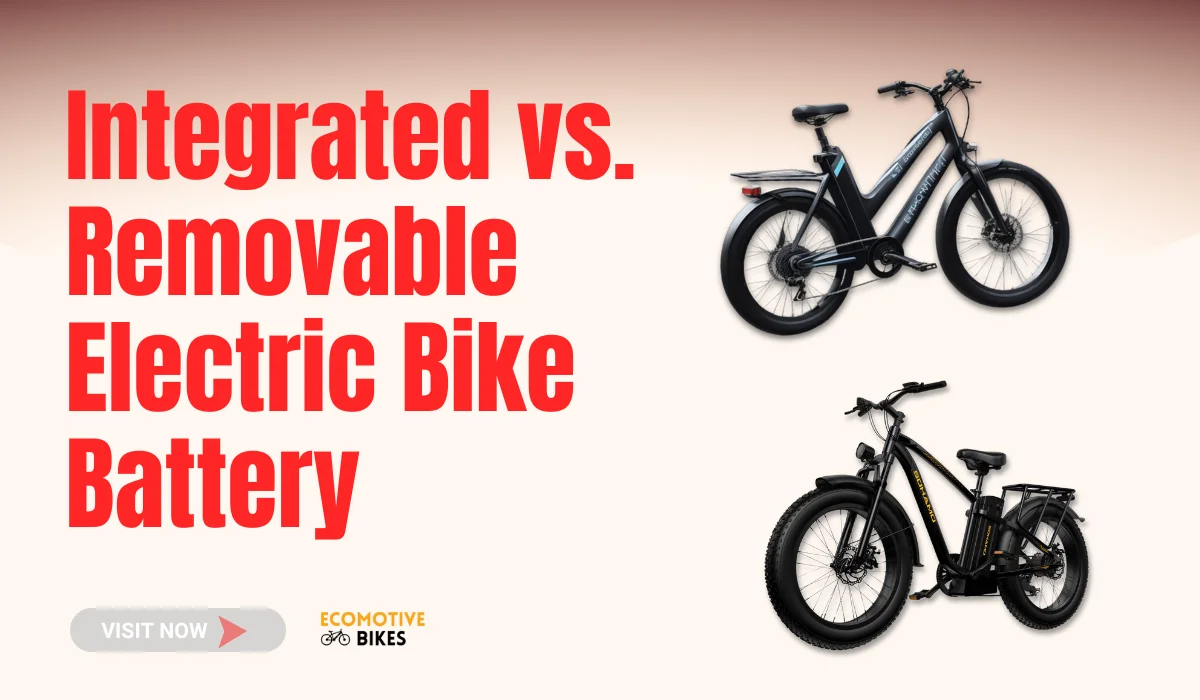 Integrated vs. Removable electric bike battery