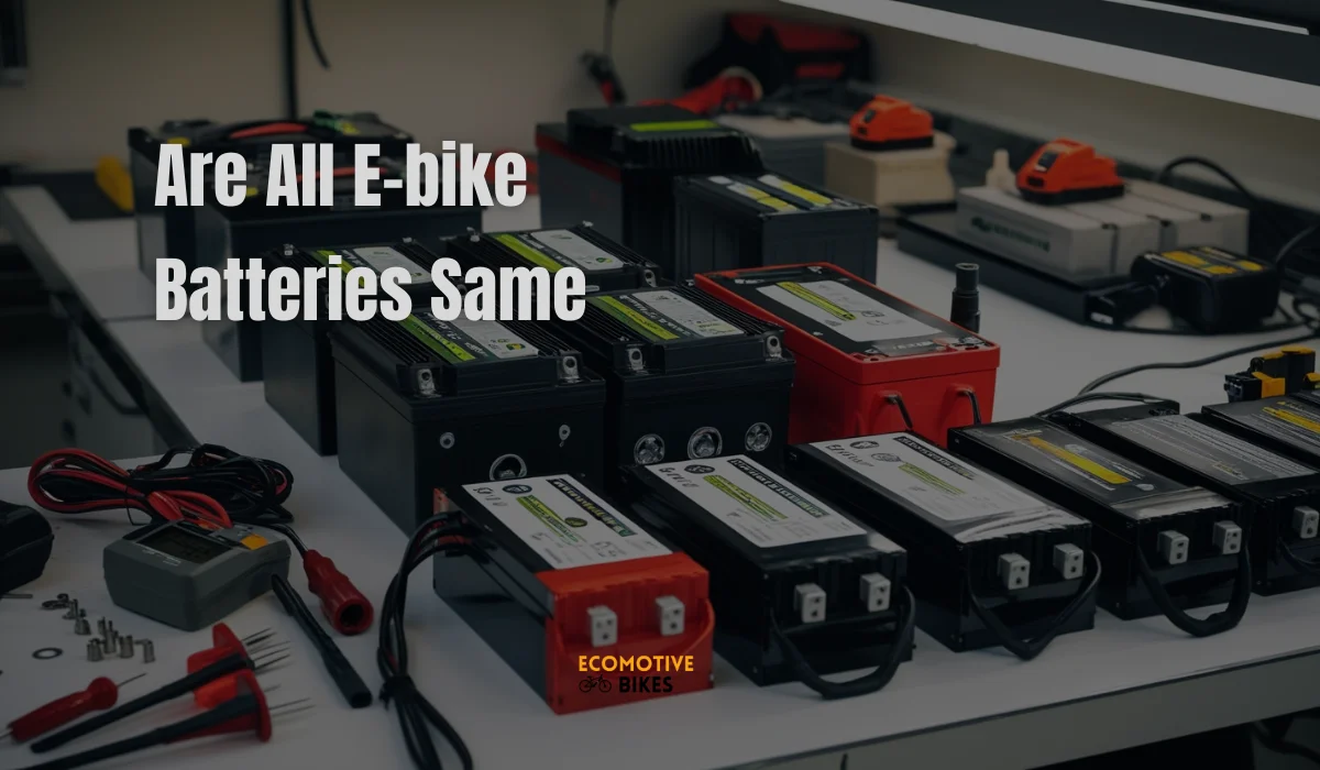 Are all e-bike batteries same?