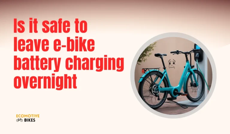 Can I leave my e-bike battery on charge overnight